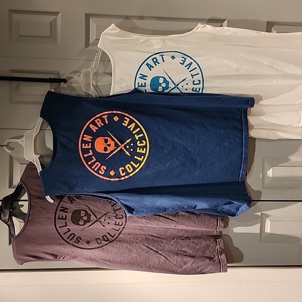 3 Sullen Art 3X t's/ tank tops sleeveless